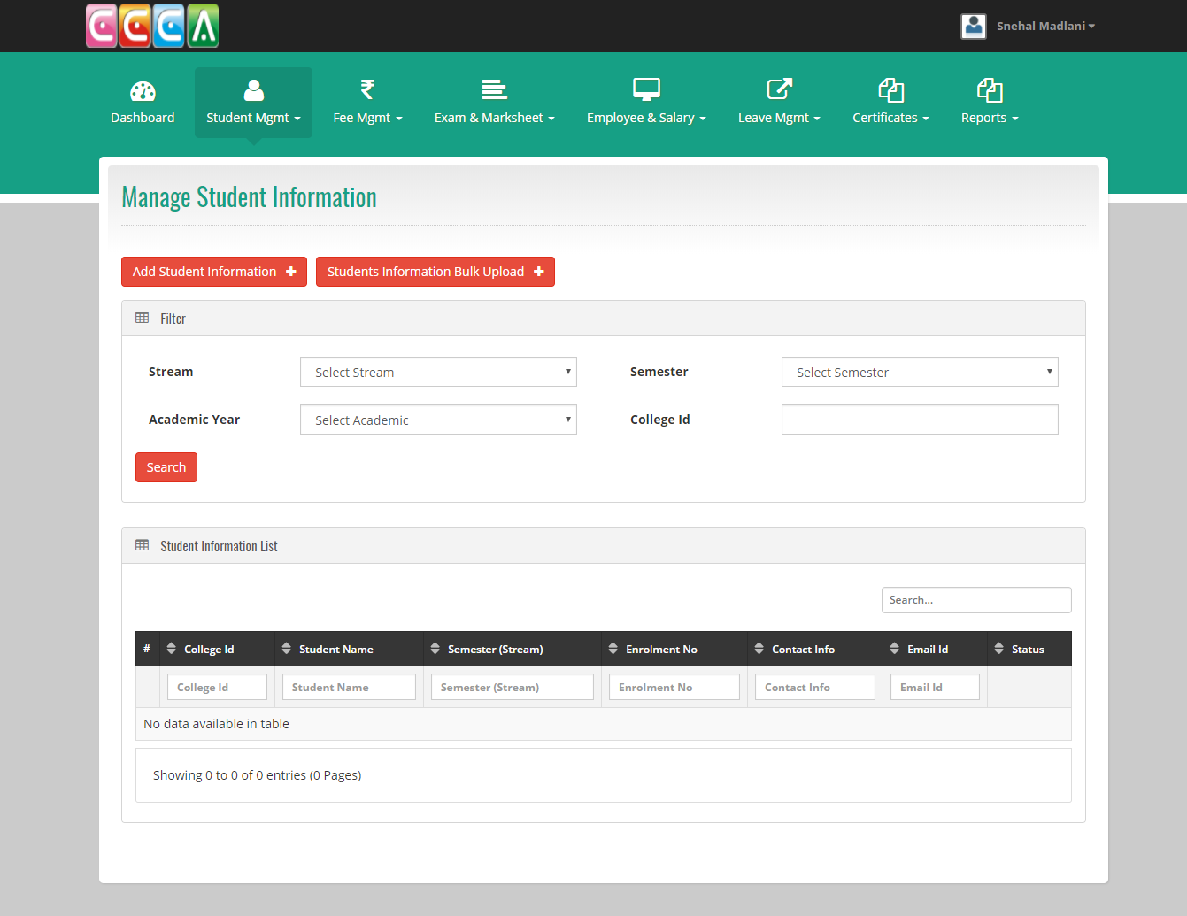 College / School Management System