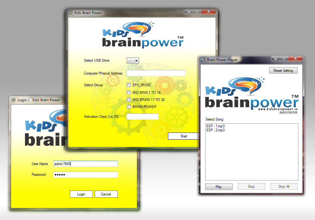 KIDS BRAIN POWER (DESKTOP APPLICATION)